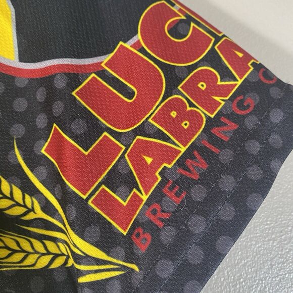 Lucky Labrador Brewing Mens Medium Short Sleeve Bike Jersey Zip Front Oregon - Picture 6 of 15